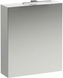LAUFEN Base LED H4027511102601 Miroir H4027511102601 60x70x18,5cm, Weiß Matt , Charnière à Gauche