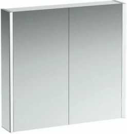 LAUFEN Frame 25 Armoire Miroir LED 4085039001451, 80cm, 2 Portes, Côté Blanc