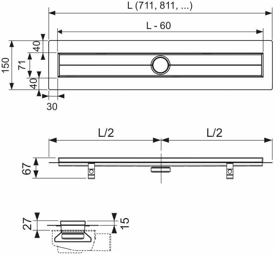 Rigole De Douche TECEdrainline 600700 70 Cm, Droite, Avec Joint D'étanchéité Seal System 5 Rigole De Douche TECEdrainline 600700 70 Cm, Droite, Avec Joint D'étanchéité Seal System – Image 3