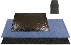 Schedel Kit D'isolation Acoustique MULTISTAR SiLENCIO SIL18080S 180x80cm, Pour Bain En Acier, 11 Tapis En Bitume