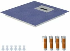 Schedel Line Flow élément De Douche LI1KF601010 100 X 100 Cm, Pente Sur Quatre Côtés