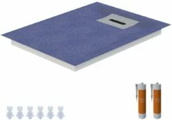 Schedel Line Flow élément De Douche LI1KF609010 90 X 100 Cm, Pente Sur Quatre Côtés