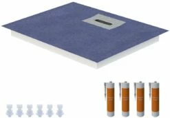 Schedel Line Flow élément De Douche LI1KF901280 120 X 80 Cm, Pente Sur Quatre Côtés