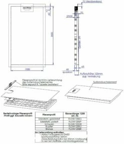Schedel Line Flow élément De Douche LI2KF901018 100 X 180 Cm, Pente D'un Côté -Fournitures De Salle De Bain Soldes Schedel Line Flow element de douche LI2KF901018 100 x 180 cm pente dand 39un cote 1