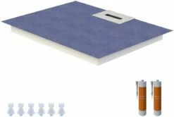 Schedel Line Flow élément De Douche LI2KF901080 100 X 80 Cm, Pente D'un Côté