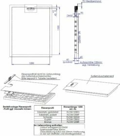 Schedel Line Flow élément De Douche LI2KF901215 120 X 150 Cm, Pente D'un Côté -Fournitures De Salle De Bain Soldes Schedel Line Flow element de douche LI2KF901215 120 x 150 cm pente dand 39un cote 1