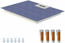 Schedel Line Flow élément De Douche LI2KF901280 120 X 80 Cm, Pente D'un Côté