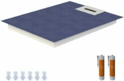 Schedel Line Flow élément De Douche LI2KF908012 80 X 120 Cm, Pente D'un Côté