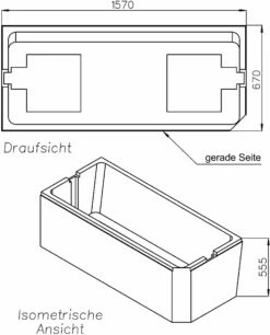Schedel Match0 SW13552 160x70cm, Tête Gauche, Pied Droit, Hauteur 55.5cm -Fournitures De Salle De Bain Soldes Schedel Match0 SW13552 160x70cm tete gauche pied droit hauteur 55.5cm 1