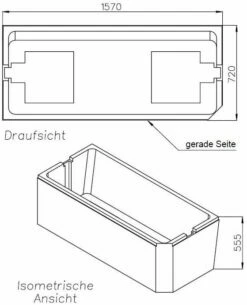 Schedel Match0 SW13560 160x75cm, Tête Gauche, Pied Droit, Hauteur 55.5cm -Fournitures De Salle De Bain Soldes Schedel Match0 SW13560 160x75cm tete gauche pied droit hauteur 55.5cm 1