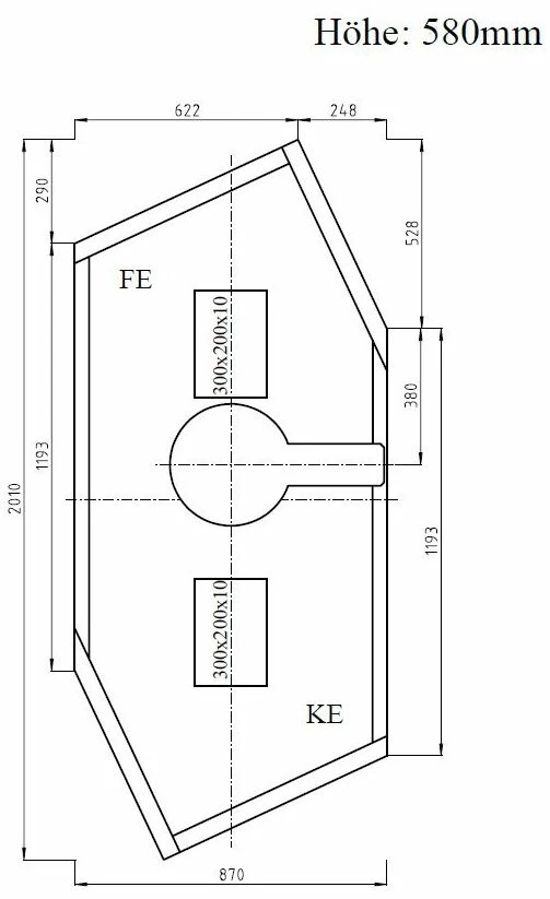 Schedel Match0 SW13648 206x90cm, Pour 6840, Hauteur 57cm, Hexagonal 4 Schedel Match0 SW13648 206x90cm, Pour 6840, Hauteur 57cm, Hexagonal – Image 2