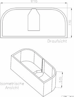 Schedel Match0 SW14312 180x80cm, Hauteur 57cm, Partiellement Ovale 5 Schedel Match0 SW14312 180x80cm, Hauteur 57cm, Partiellement Ovale -Fournitures De Salle De Bain Soldes Schedel Match0 SW14312 180x80cm hauteur 57cm partiellement ovale 1