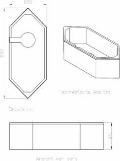 Schedel Match0 SW83218 190x90cm, Trop-plein Opposé, Hauteur 57cm -Fournitures De Salle De Bain Soldes Schedel Match0 SW83218 190x90cm trop plein oppose hauteur 57cm 1