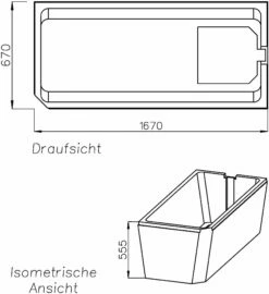 Schedel Support De Schedel SW10085 170x70cm, Tête De Lit Droite, Hauteur 55,5cm -Fournitures De Salle De Bain Soldes Schedel Support de Schedel SW10085 170x70cm tete de lit droite hauteur 555cm 1