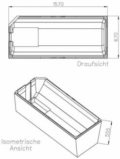 Schedel Support De Schedel SW10130 160x70cm, Pied Du Pied Droit, Hauteur 55.5cm -Fournitures De Salle De Bain Soldes Schedel Support de Schedel SW10130 160x70cm pied du pied droit hauteur 55.5cm 1
