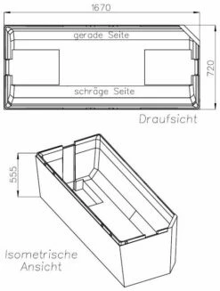 Schedel Support De Schedel SW13574 170x75cm, Extrémité De Tête à Droite, Extrémité De Pied à Gauche, Hauteur 55,5cm -Fournitures De Salle De Bain Soldes Schedel Support de Schedel SW13574 170x75cm extremite de tete a droite extremite de pied a gauche hauteur 555cm 1