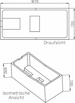 Schedel Support De Schedel SW14567 170x75cm, Hauteur 60cm -Fournitures De Salle De Bain Soldes Schedel Support de Schedel SW14567 170x75cm hauteur 60cm 1