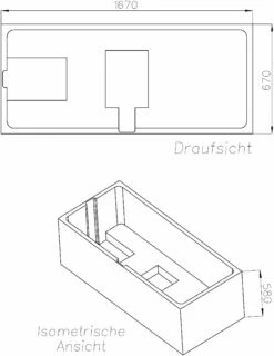Schedel Support De Schedel SW14634 170x70cm, Angle Gauche, Hauteur 58cm -Fournitures De Salle De Bain Soldes Schedel Support de Schedel SW14634 170x70cm angle gauche hauteur 58cm 1