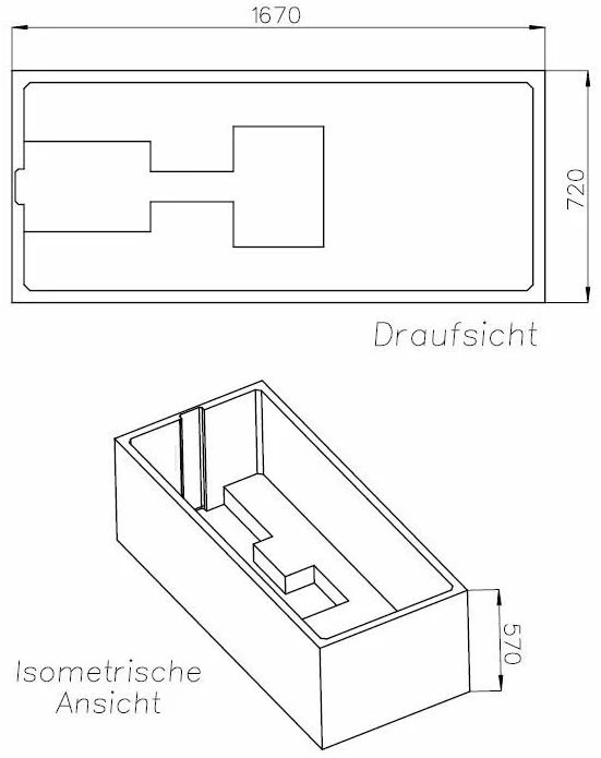 Schedel Support De Schedel SW14679 170x75cm, Sortie Centrale, Hauteur 57cm 4 Schedel Support De Schedel SW14679 170x75cm, Sortie Centrale, Hauteur 57cm – Image 2