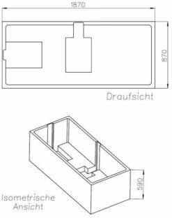 Schedel Support De Schedel SW16116 Duo, 190x90cm, Hauteur 59cm -Fournitures De Salle De Bain Soldes Schedel Support de Schedel SW16116 Duo 190x90cm hauteur 59cm 1