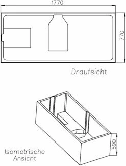 Schedel Support De Schedel SW85128 180x80cm, Hauteur 59cm -Fournitures De Salle De Bain Soldes Schedel Support de Schedel SW85128 180x80cm hauteur 59cm 1