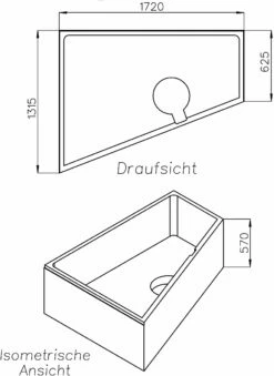 Schedel Villeroy & Boch Support De Baignoire Loop & Friends SW16025 175x135cm, Gauche, Hauteur 57cm -Fournitures De Salle De Bain Soldes Schedel Villeroy and Boch Support de baignoire Loop andamp Friends SW16025 175x135cm gauche hauteur 57cm 1