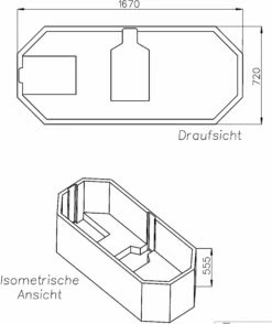 Schedel XL Bette Support De Bain Starlet Octa SW12460 170x75cm, Hauteur 55,5cm -Fournitures De Salle De Bain Soldes Schedel XL Bette Support de bain Starlet Octa SW12460 170x75cm hauteur 555cm 1