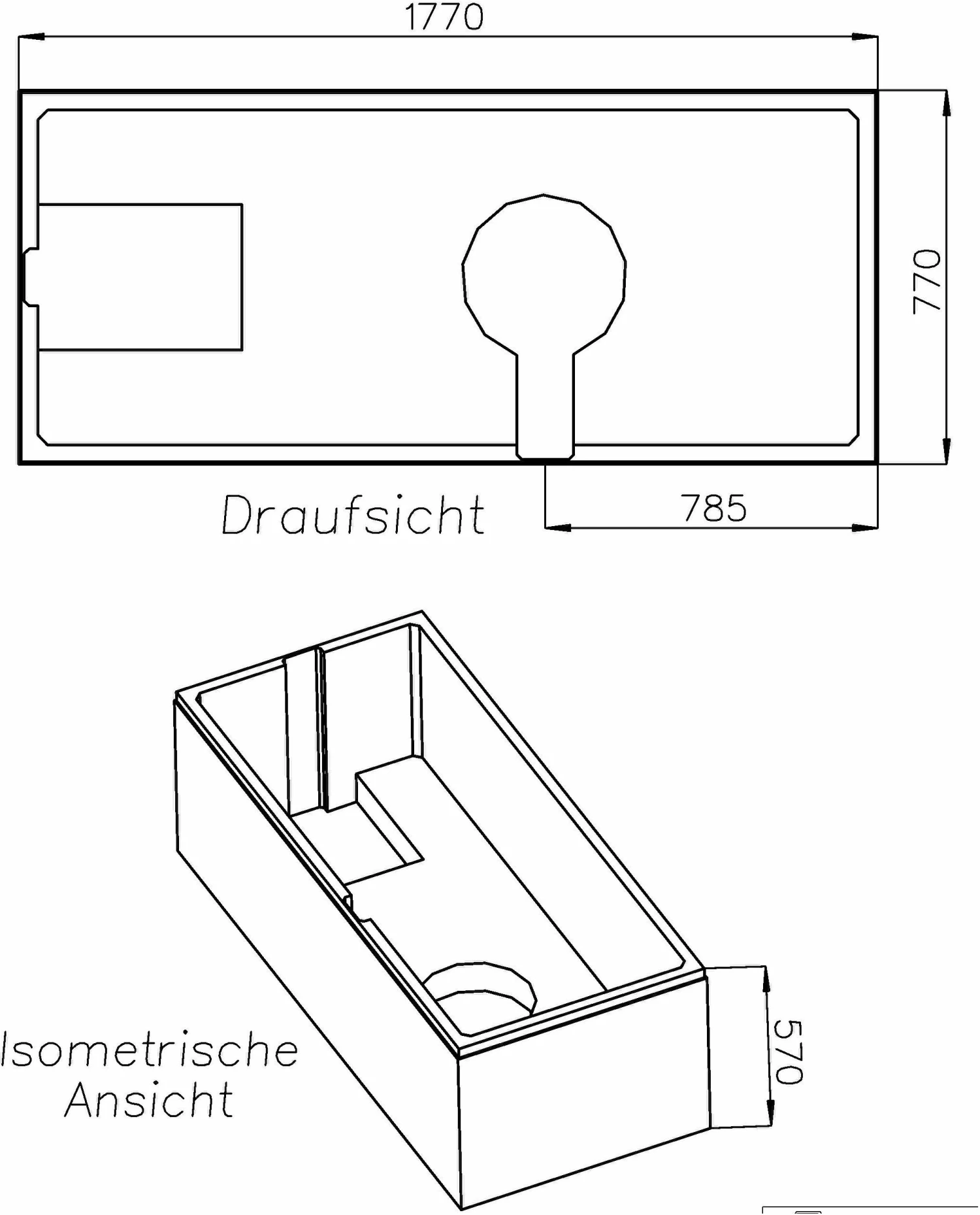 Schedel XL Bette Support Pour Baignoire Ocean SW11459 180x80cm, Trop-plein Avant, Hauteur 57cm 4 Schedel XL Bette Support Pour Baignoire Ocean SW11459 180x80cm, Trop-plein Avant, Hauteur 57cm – Image 2