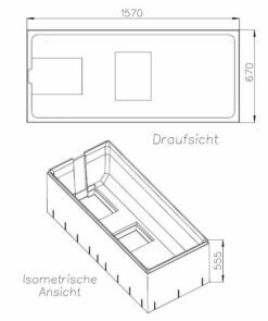 Schedel XL Kaldewei Puro / Support De Bain SW11211 160x70cm, Pied De Vidange, Hauteur 55,5cm -Fournitures De Salle De Bain Soldes Schedel XL Kaldewei Puro Support de bain SW11211 160x70cm pied de vidange hauteur 555cm 1