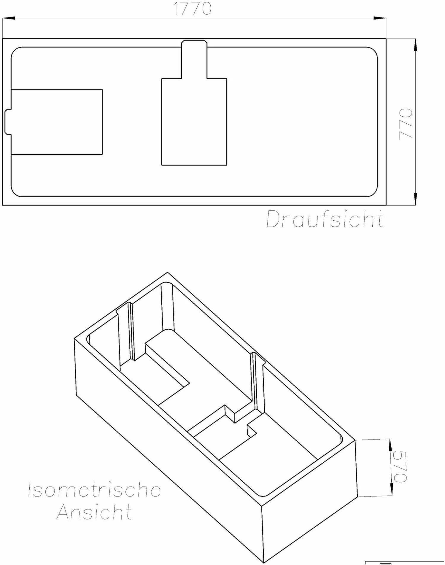Schedel XL Kaldewei Support De Bain Vaio Duo SW11191 180x80cm, Hauteur 57cm 4 Schedel XL Kaldewei Support De Bain Vaio Duo SW11191 180x80cm, Hauteur 57cm – Image 2