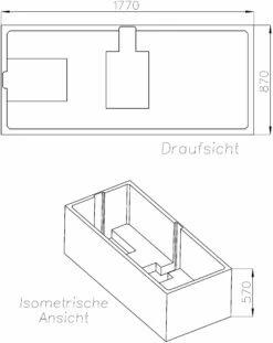 Schedel XL Kaldewei Support De Baignoire Mega Duo SW11161 180x90cm, Hauteur 57cm -Fournitures De Salle De Bain Soldes Schedel XL Kaldewei support de baignoire Mega Duo SW11161 180x90cm hauteur 57cm 1