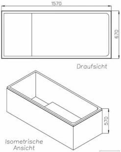 Schedel XL Villeroy & Boch Balance Support De Bain SW14752 160x70cm, Hauteur 57cm -Fournitures De Salle De Bain Soldes Schedel XL Villeroy and Boch Balance support de bain SW14752 160x70cm hauteur 57cm 1