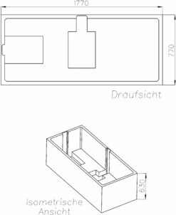 Schedel XL Villeroy & Boch O.Novo Solo Support De Baignoire SW14718 180x80cm, Hauteur 63cm -Fournitures De Salle De Bain Soldes Schedel XL Villeroy and Boch O.Novo Solo Support de baignoire SW14718 180x80cm hauteur 63cm 1