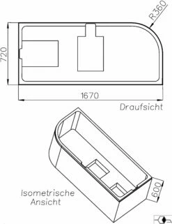 Schedel Match0 SW11142 170x75cm, 1 Arrondi à Gauche, Hauteur 60cm -Fournitures De Salle De Bain Soldes Schedel match0 SW11142 170x75cm 1 arrondi a gauche hauteur 60cm 1