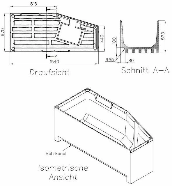 Schedel Match0 SW11165 836, 157x70cm, Gauche, Hauteur 57cm 4 Schedel Match0 SW11165 836, 157x70cm, Gauche, Hauteur 57cm – Image 2