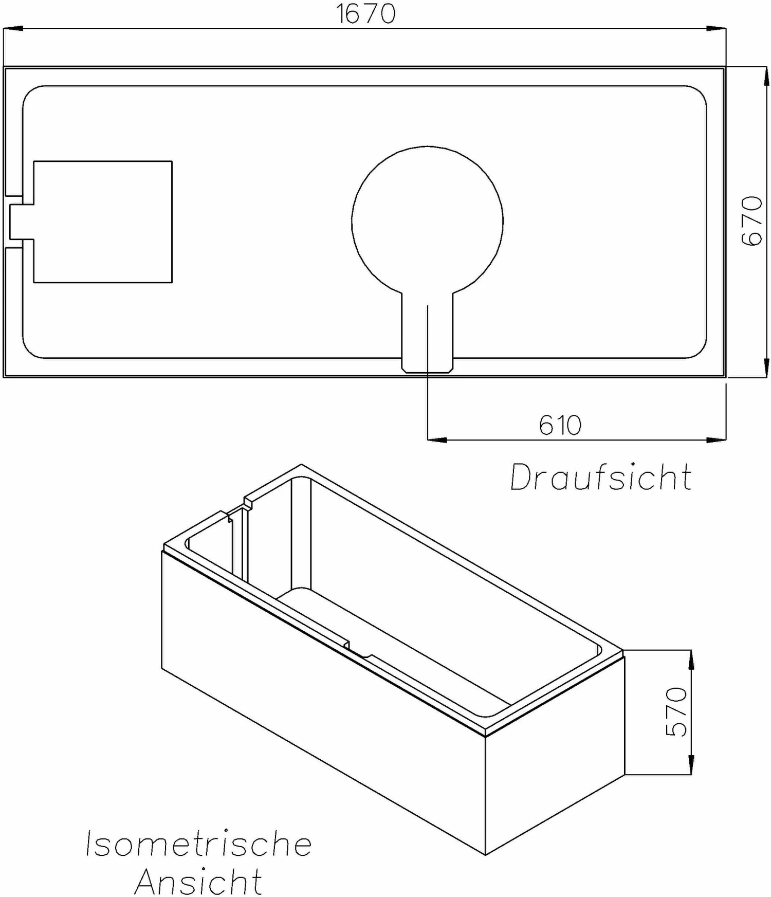 Schedel Match0 SW11217 170x70cm, Hauteur 57cm 4 Schedel Match0 SW11217 170x70cm, Hauteur 57cm – Image 2