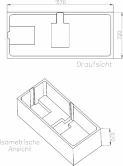 Schedel Match0 SW11472 170x75cm, Hauteur 57cm -Fournitures De Salle De Bain Soldes Schedel match0 SW11472 170x75cm hauteur 57cm 1
