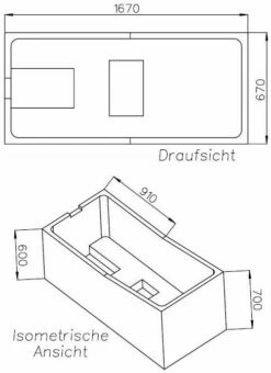 Schedel Match0 SW13773 170x70cm, Hauteur 60cm -Fournitures De Salle De Bain Soldes Schedel match0 SW13773 170x70cm hauteur 60cm 1