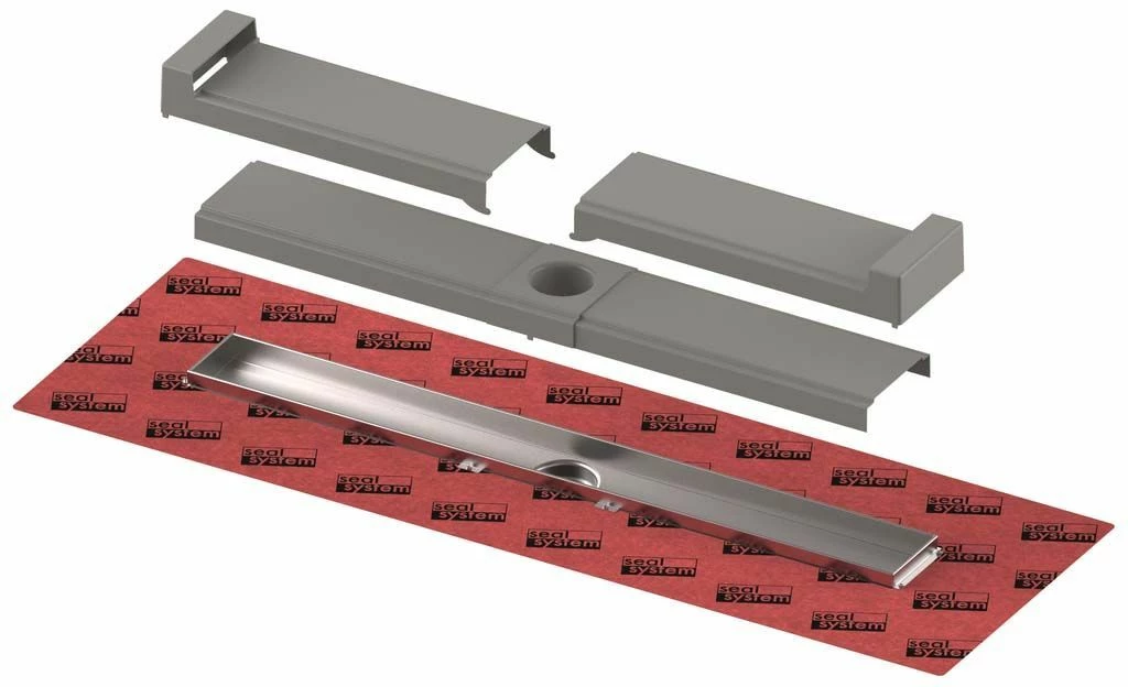 TECE Caniveau De Douche TECEdrainline 601002 1000 Mm, Collier D'étanchéité Seal System Monté 3 TECE Caniveau De Douche TECEdrainline 601002 1000 Mm, Collier D'étanchéité Seal System Monté