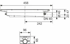 TECE Drainprofile Drain 673001 DN 40, Drain Latéral, Plat -Fournitures De Salle De Bain Soldes TECE drainprofile drain 673001 DN 40 drain lateral plat 2