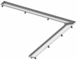 TECE Plaque à Carreler TECEdrainline 611070 100 X 100 Cm, En Acier Inoxydable Poli, Pour Le Canal Coudée