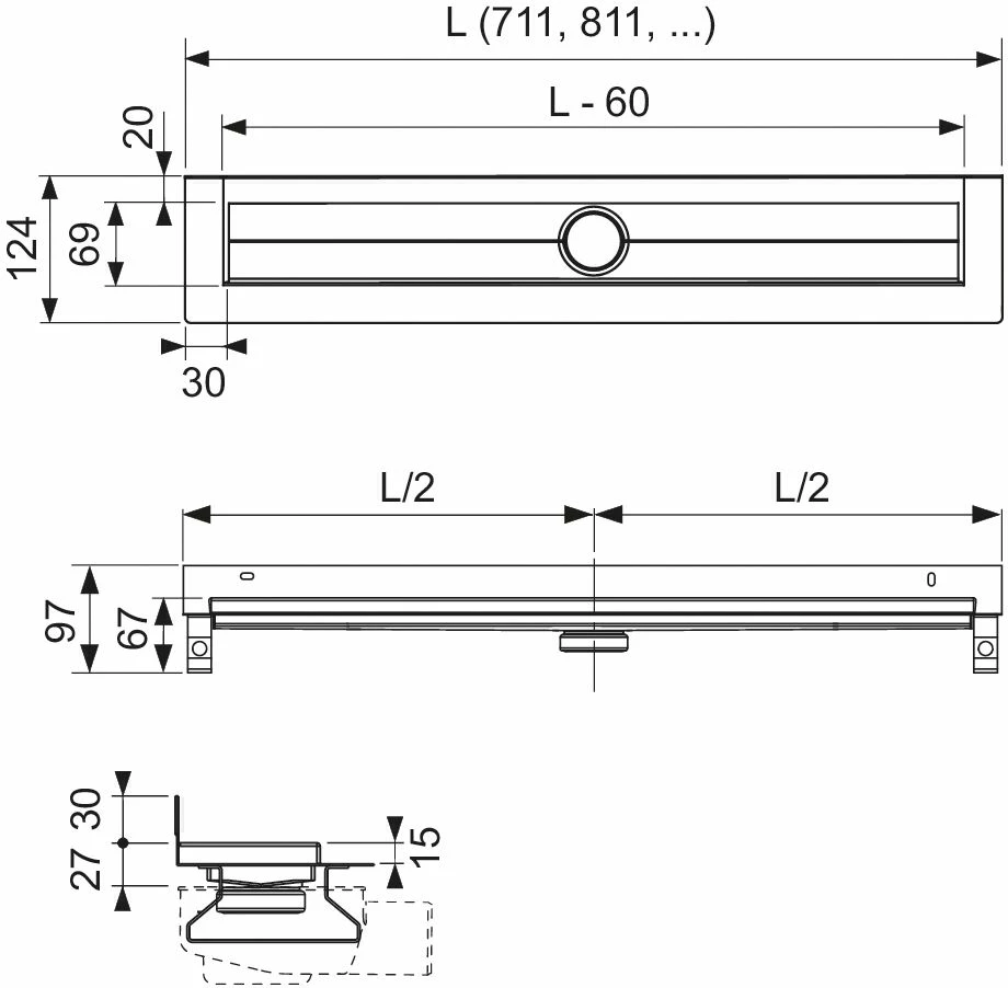 TECEdrainline Douche De Drain 600801 800mm, Avec Le Mur Et La Bande D'étanchéité Système Seal 5 TECEdrainline Douche De Drain 600801 800mm, Avec Le Mur Et La Bande D'étanchéité Système Seal – Image 3
