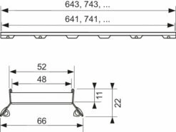 Tece DRAINLINE Plaque Carreler II 600772 700 Mm, En Acier Inoxydable Poli, Pour Gouttière Droite 6 Tece DRAINLINE Plaque Carreler II 600772 700 Mm, En Acier Inoxydable Poli, Pour Gouttière Droite -Fournitures De Salle De Bain Soldes Tece DRAINLINE Plaque carreler II 600772 700 mm en acier inoxydable poli pour gouttiere droite 1