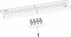 Viega Grille Advantix 571450 Visign ER1, 1000x70mm, Acier Inoxydable, Mat -Fournitures De Salle De Bain Soldes Viega Grille Advantix 571450 Visign ER1 1000x70mm acier inoxydable mat 2