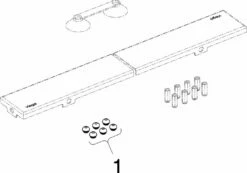 Viega Grille Advantix 589493 Visign ER3, 1000x64mm, Acier Inoxydable, Mat -Fournitures De Salle De Bain Soldes Viega Grille Advantix 589493 Visign ER3 1000x64mm acier inoxydable mat 2