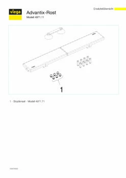 Viega Grille Advantix 589530 Visign ER3, 900x64mm, Acier Inoxydable, Brillant -Fournitures De Salle De Bain Soldes Viega Grille Advantix 589530 Visign ER3 900x64mm acier inoxydable brillant 1
