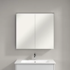 Villeroy & Boch Armoire à Miroir Finero A4678000 Avec éclairage, 807 X 758 X 220 Mm -Fournitures De Salle De Bain Soldes Villeroy and Boch Armoire a miroir Finero A4678000 avec eclairage 807 x 758 x 220 mm 4