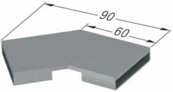 Connecteur Kessel 45100.03 Acier Inoxydable Brossé, Angle 30 Degrés