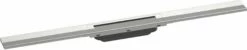Hansgrohe RainDrain Flex Caniveau De Douche 56044800 80cm, Set De Finition, Peut être Raccourci, Optique Inox