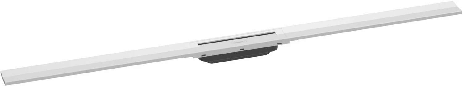 Hansgrohe RainDrain Flex Caniveau De Douche 56047700 120cm, Kit De Finition, Peut être Raccourci, Blanc Mat 3 Hansgrohe RainDrain Flex Caniveau De Douche 56047700 120cm, Kit De Finition, Peut être Raccourci, Blanc Mat